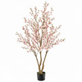 ¨¢rbol Artificial de Flores de Durazno 150 cm Rosado