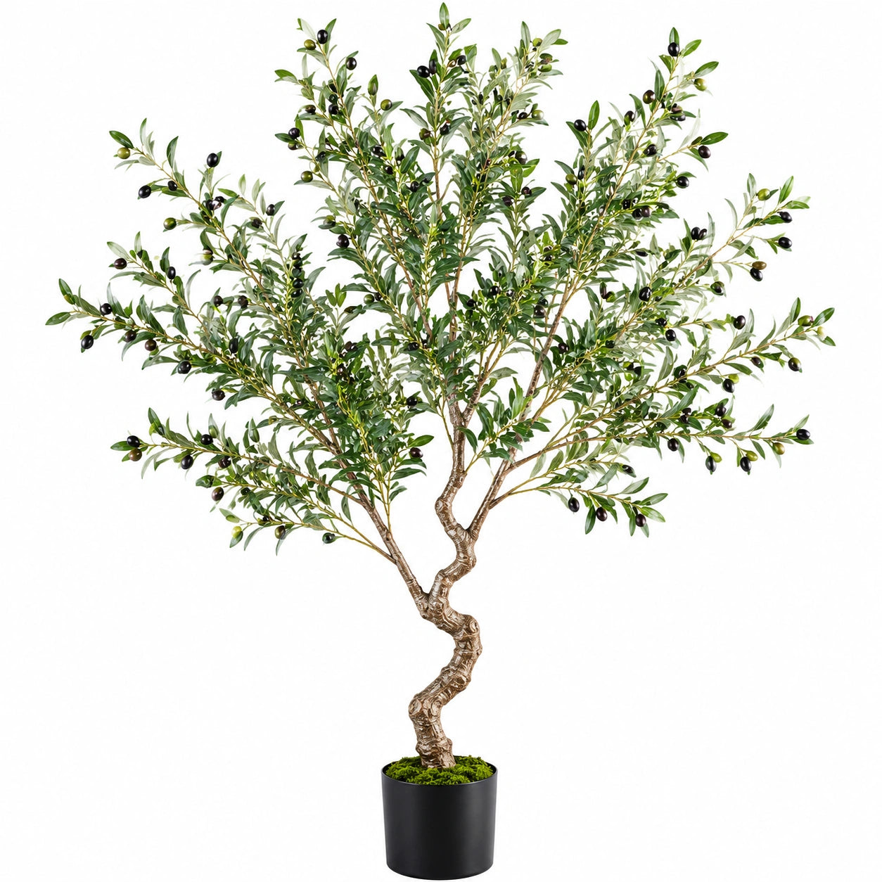 ¨¢rbol de Olivo Artificial con Frutos Negros 180cm