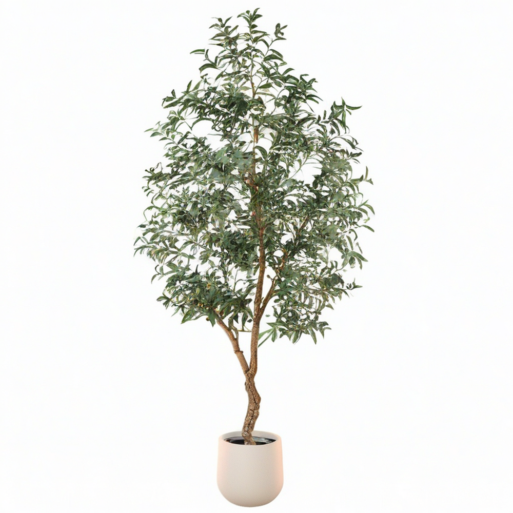 Árbol Artificial de Olivo con Maceta 150cm Verde y Negro