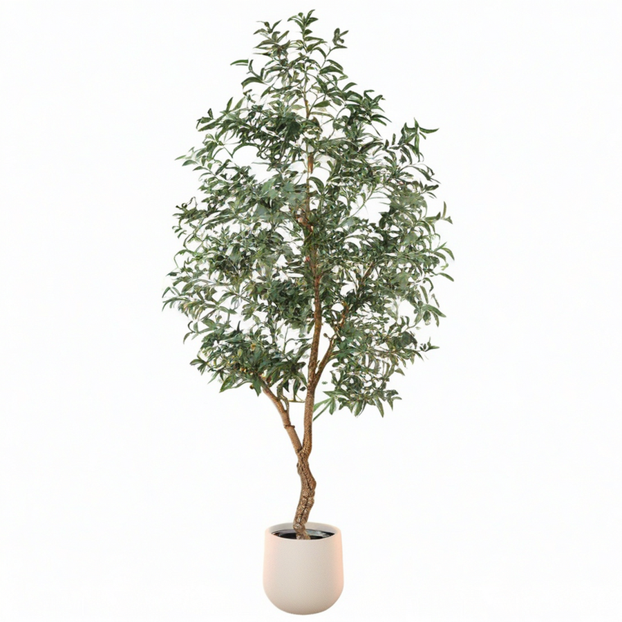 Árbol Artificial de Olivo con Maceta 150cm Verde y Negro