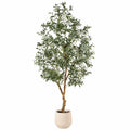 ¨¢rbol Artificial de Olivo con Maceta 150cm Verde y Negro