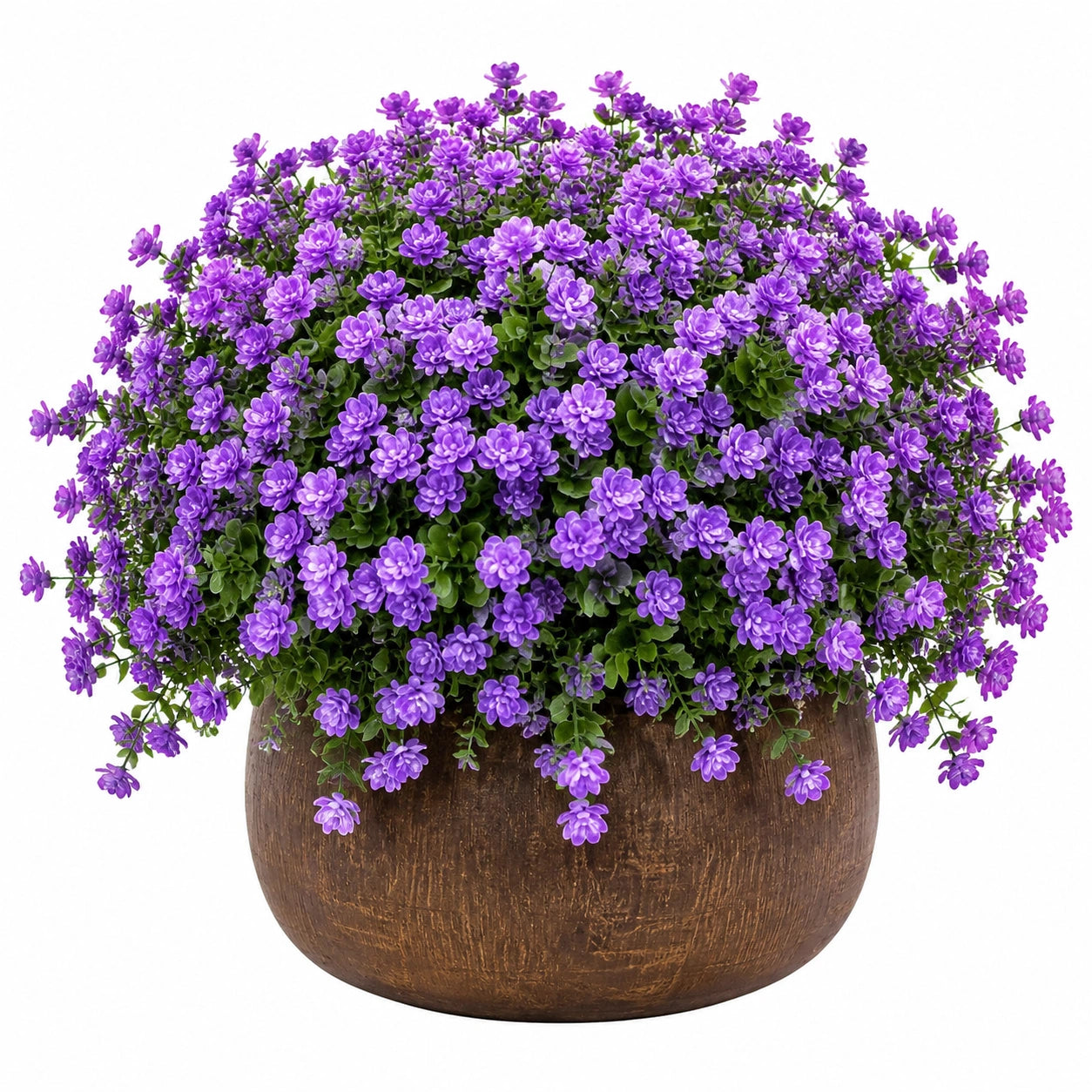 Planta Artificial de Lavanda con Flores Moradas en Maceta Decorativa