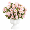 Arreglo Floral Artificial con Flores Rosas en Maceta Blanca