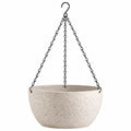 Macetero Colgante Beige con Gancho Met¨¢lico para Jard¨ªn